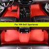Car Floor Mats For VW Golf Sportsvan Auto Carpets Foot Coche Accessorie