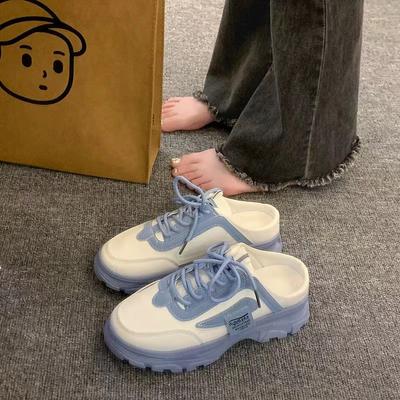 2025 весна и лето новые полутапочки baotou носить нишу интернет знаменитости ins мода повседневная платформа ленивые туфли