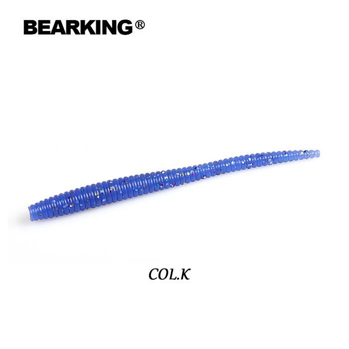 BEARKING Мягкие приманки Worm, 8 см, 1,12 г, 20 шт./пакет, искусственные силиконовые приманки для рыбалки, окуня, щуки, гольяна, приманки для плавания, отсадки, пластиковые приманки