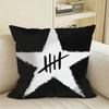 SOS Band SSecondS Of SSummer Square Sofa Pillow Cover Solid Color Living Room Home Decor Cushion Case