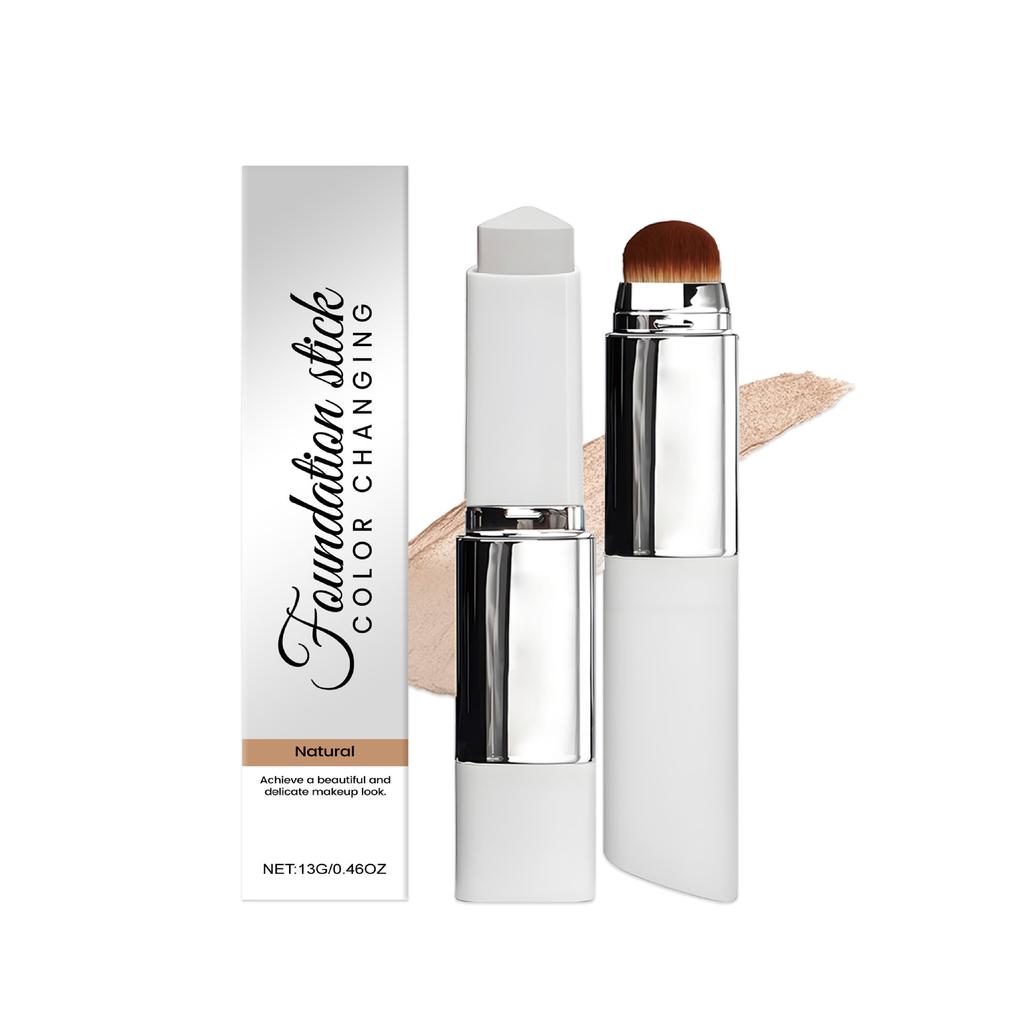 2-in-1 Color Correcting Foundation Stick (Nude) Lightweight and Adherent, Light Base Makeup, Long-Lasting Foundation Makeup