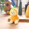 Cute Cute Pineapple Pupp Bear Pendant Plush Toy Doll Bag Hanging Decoration Keychain Doll Doll Doll