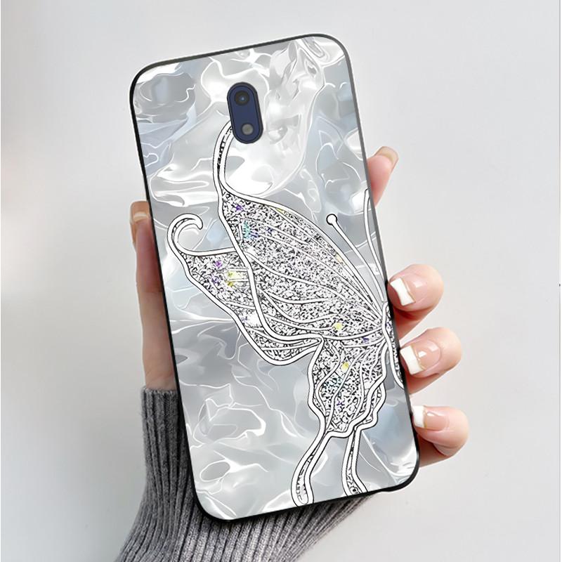 For Nokia 3 Case For Nokia 3.1 Phone Case Luxury Fashion Butterfly Flowers Soft Slim Black Silicone Back Cover for Nokia3 Casing