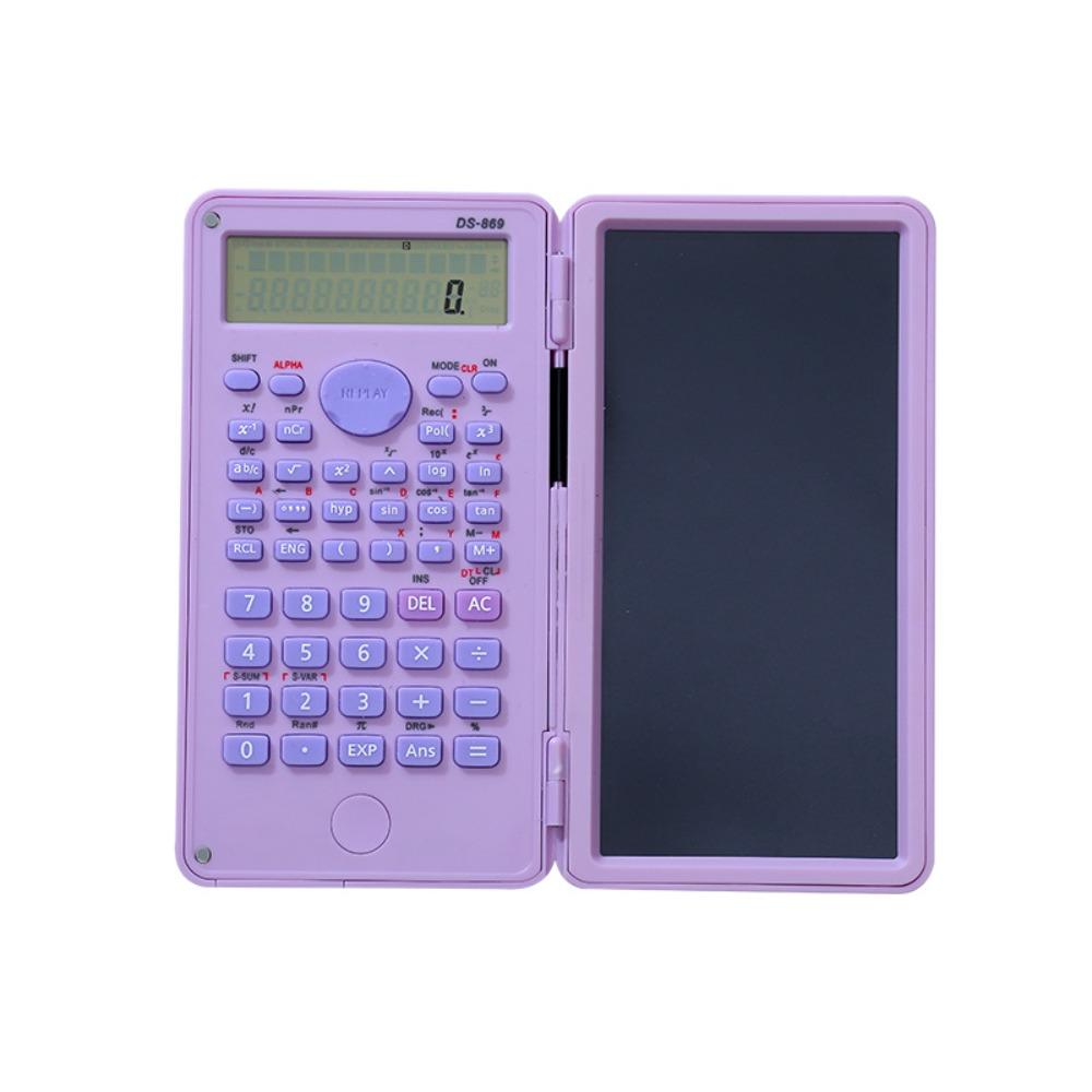2 IN 1 Scientific Calculator with LCD Notepad Portable Handwriting Board Math Calculator  Students