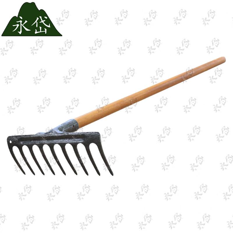 Yongdai Garden Rake with Wood Handle