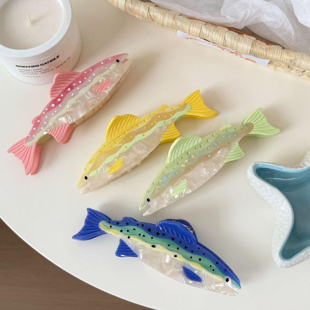 Acetate Marine Animals Hair Clip Hairpin Fish Grab Clip Personalized Ocean Fish Hair Claw Female