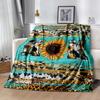 1pc Sunflower Pattern Blanket Comfortable Soft Lightweight Perfect for Travel Camping Picnics Sofa Office Bed Living Room Ideal Gift for Friends