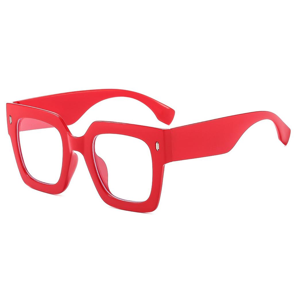 1 Pair Of Plastic Frames Large Frames Squares Fashionable Flat Light Mirrors Classic Trend Design Modern Minimalist Style Women