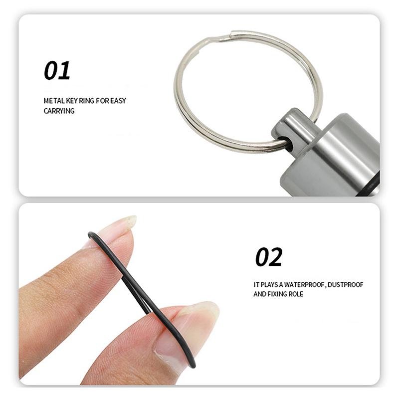 Мини водонепроницаемый алюминиевый сплав таблетка брелок коробка для хранения портативный дорожный контейнер для лекарств держатель для бутылок