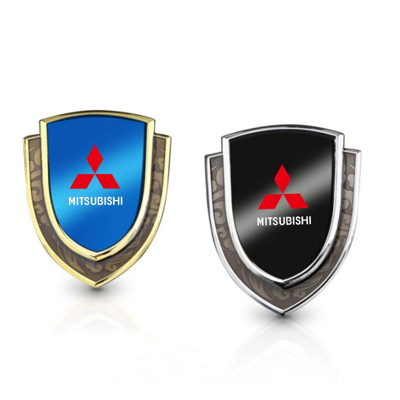 3D Металлические Стайлинг Кузова Декоративные Наклейки-Щитки на Крыло для Mitsubishi L200 ASX Pajero Sport Outlander LANCER EX Colt RALLIART