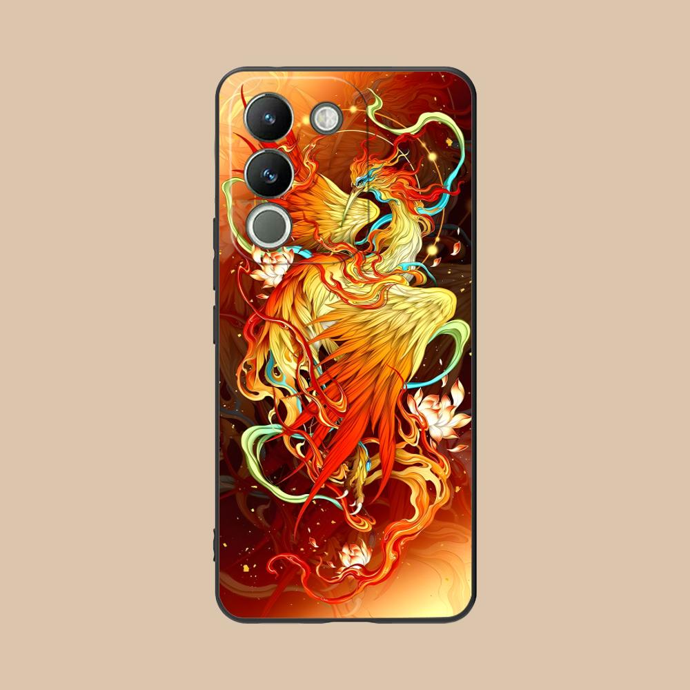 Роскошный Чехол для Мобильного Телефона VIVO V60 V50 V40 V30 V29 V27 V25 V23 Pro Lite 5G с Цветной Печатью Роскошный Чехол