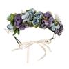 Rose Crown Flower Garland Headband Hair Garland Floral Headdress Halo Bohemian Party Wedding