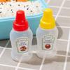 3Pcs/2Pcs Mini Seasoning Sauce Bottle Portable Tomato Ketchup Bottle Salad Dressing Container For Bento Lunch Box Kitchen Jars