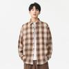 Autumn Long-sleeved Plaid Shirt Men's and Women's Korean Version Loose Casual Jacket Couple Versatile Shirt