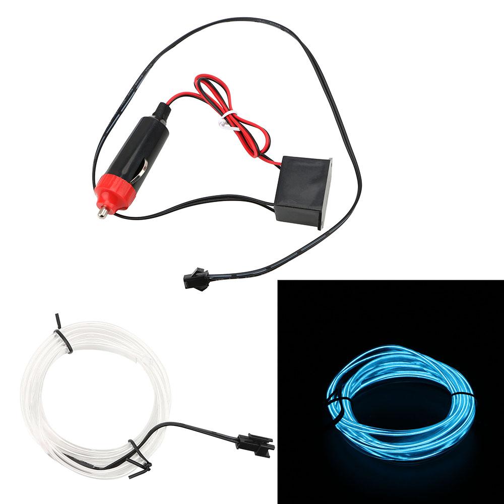 Автомобильные лампы для стайлинга автомобилей Автомобильные светодиодные лампы 12 В Холодный свет 2 м Световые полосы Декоративные лампы Гибкие неоновые провода EL