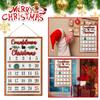 Christmas Calendar Wooden Calendar Ornament Creative Calendar Tracking Board 25 Day Calendar Listing