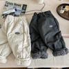 Детские штаны Winter Plus Velvet Повседневные штаны для мальчиков Теплые брюки с хлопковой подкладкой для девочек