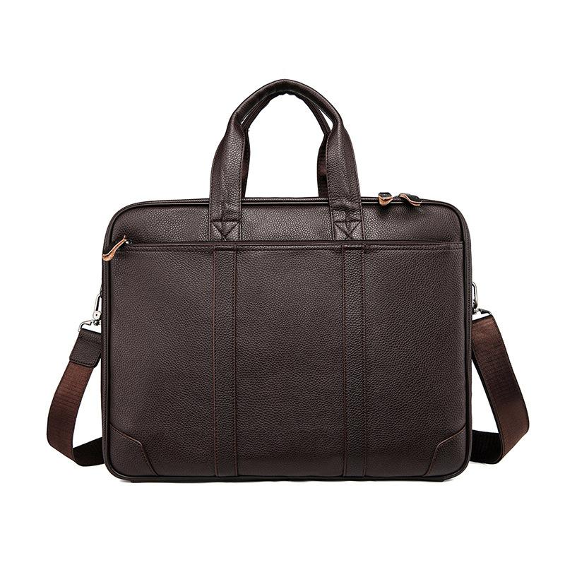 TS JYL laptop bag,Men Briefcase PU Large Laptop Crossbody Document Bag