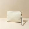 [Pre-Owned] Print Vintage Logo Wristband Leather Clutch - Excellent #1U6U8JU