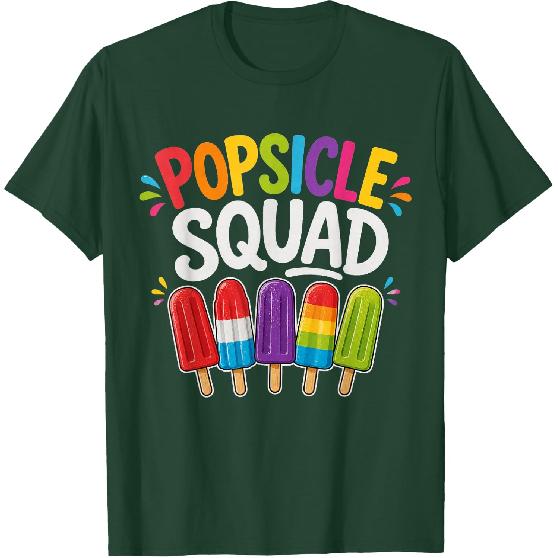 Popsicle Squad Cute Summer Popsicle Lover Family Vacation T-Shirt
