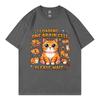 Loading One Brain Cell Funny Cat Meme Tshirts Unisex Unisex Fashion Cartoon Short Sleeve T Shirt Summer Casual Loose Cotton Tshirt