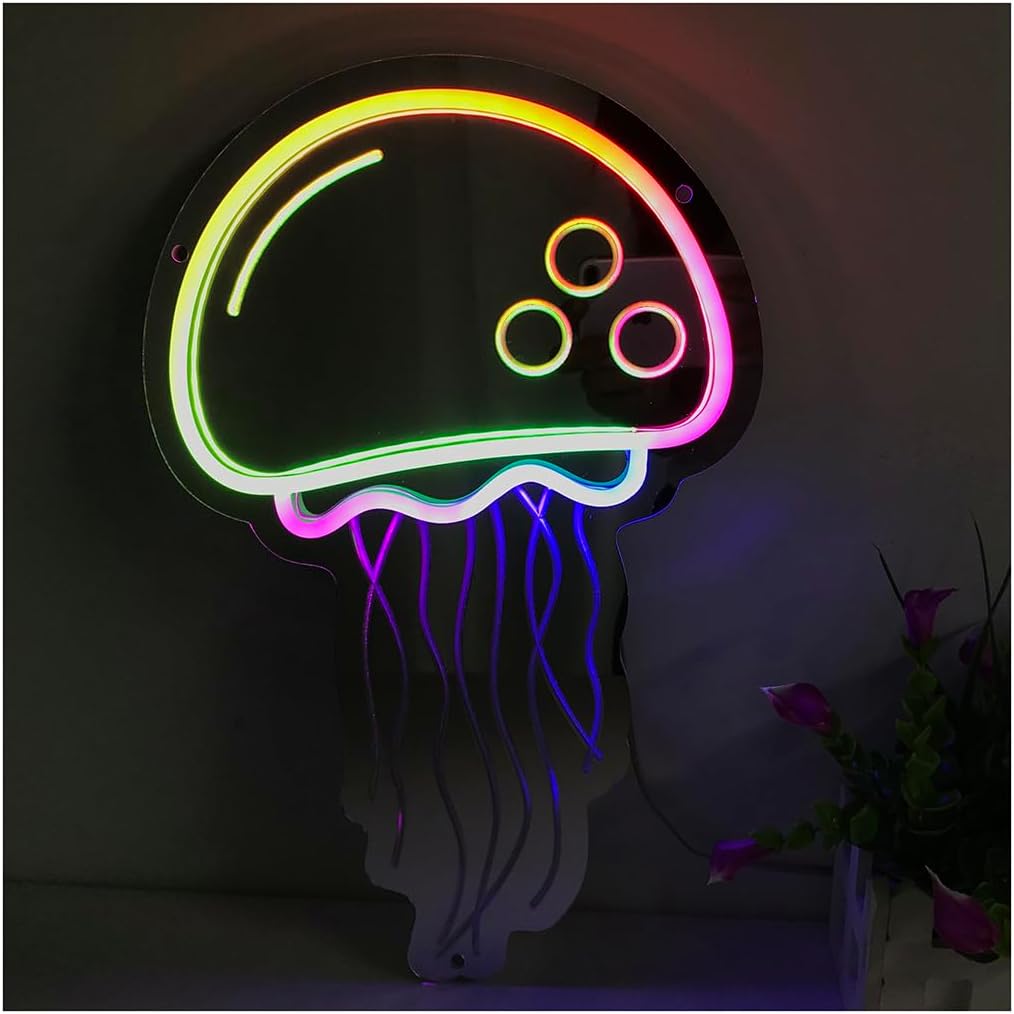 Настенный декор, красочная неоновая вывеска | Креативный светодиодный ночник с пультом дистанционного управления | Неоновые огни с питанием от USB для спальни на день рождения