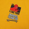 Li-Ning Футболка с коротким рукавом и принтом мультфильма «Человек-паук» унисекс, цвет цитрусово-желтый AHSSB89-2