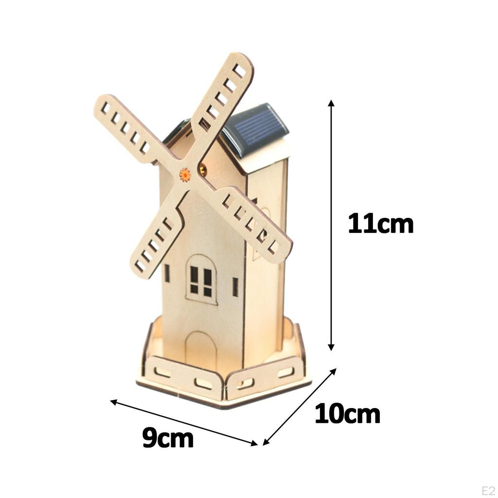 Солнечная энергия Ветряная мельница Дом Научные эксперименты Наборы Деревянные модели 3D-пазлы для