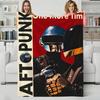 Music D-Daft Punk Throw Flannel Blanket Perfect for Sofa Office Bed Travel Sleep Read Relax Camping four season use