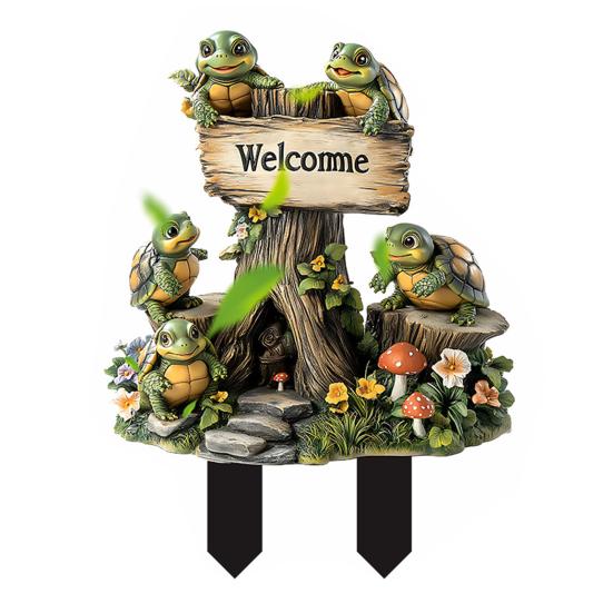 Decorative Garden Inserts Rooster Statues Waterproof UV Resistant Chickens Decorations Outdoor/Indoor Stakes