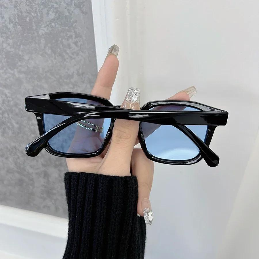 Повседневные Прямоугольные Элегантные Классические Солнцезащитные Очки Мужские Женские Модные Винтажные Солнцезащитные Очки Мужские Однотонные Брендовые Очки