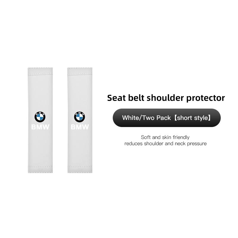 2PCS Car Seat Belt Pad Cover Suede Soft Car Shoulder Pad for BMW M E28 F40 F10 F30 E87 E90 50th F20 E46 E92 E91 E60 E70 E39 E36 gjbn47