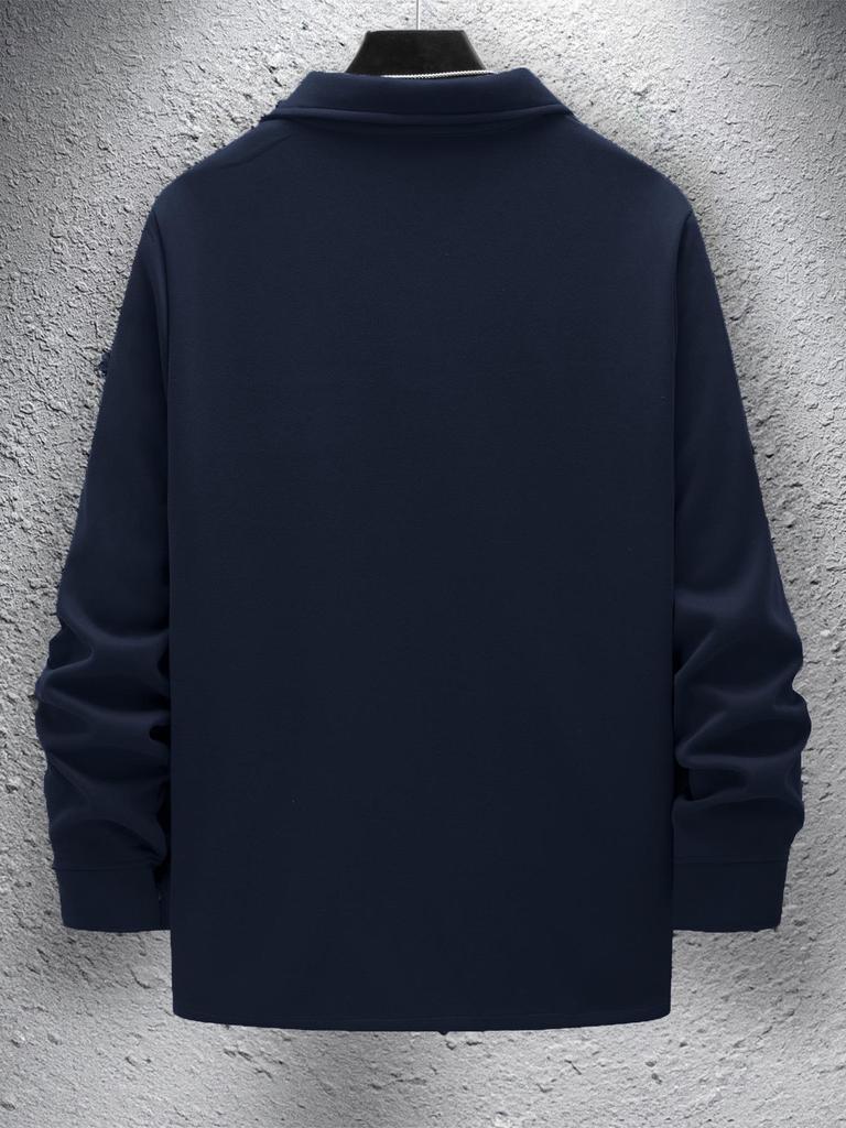 2025 Autumn/Winter Slim Fit Men's Lapel Jacket - Single-Breasted, Solid Color, Double Pocket, Casual European/American Style