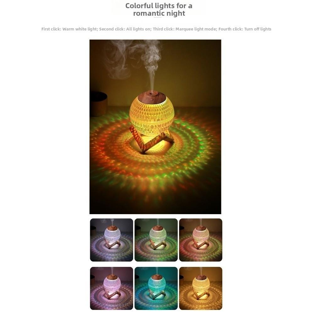 Silent Humidification Crystal Ball Humidifier Timed Power Off Home Cordless Humidifiers Gifts