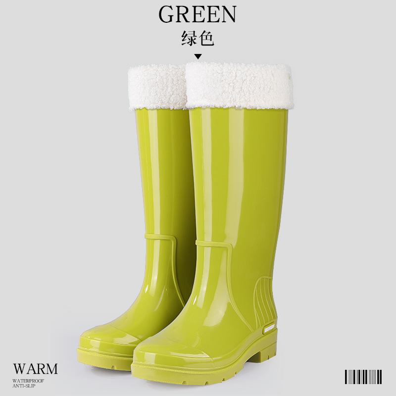 Взрослые дождевые ботинки женские высокие водные ботинки новые дождевые ботинки женские водные ботинки водонепроницаемые и нескользящие рабочие уличные износостойкие резиновые чехлы для обуви