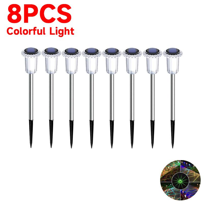 Солнечные уличные фонари, садовые лампы, водонепроницаемые, на солнечных батареях, пейзажные дорожки, уличные для двора, двора, лужайки, патио, декоративные