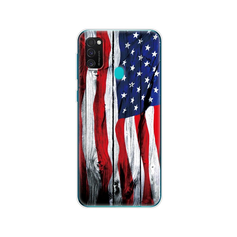 Чехол для Samsung M21, 6,4 дюйма, силиконовый мягкий чехол из ТПУ для Samsung Galaxy M21 M 21 SM-M215FZGUSER m215, задняя сумка для телефона, защитный чехол