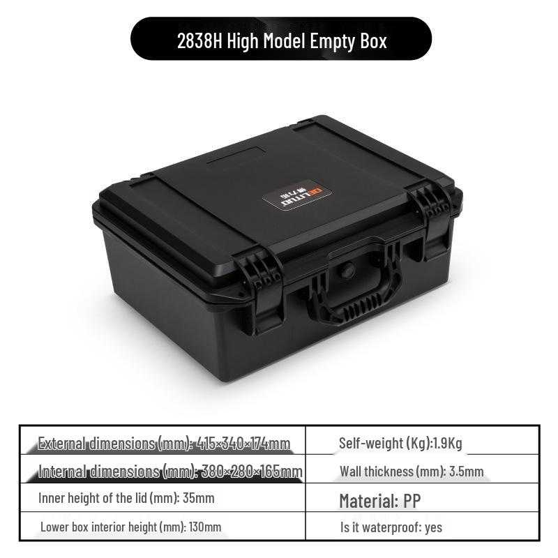 Пластиковый водонепроницаемый ударопрочный защитный бокс для камеры и оборудования
