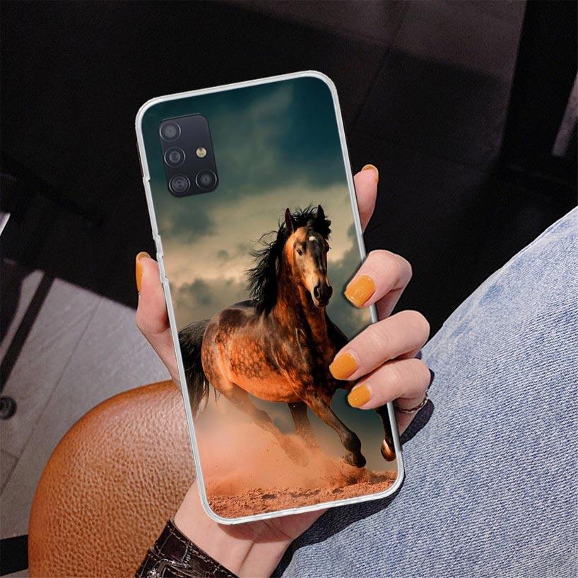 Чехол для телефона "Великая Красота Лошади, Скачущей" Для Samsung Galaxy A52 A32 A22 A12 A51 A31 A50S A30S A20S A10S Note 20 Ultra 10 Plus S10
