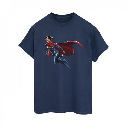 DC Comics Womens/Ladies The Flash Supergirl Cotton Boyfriend T-Shirt