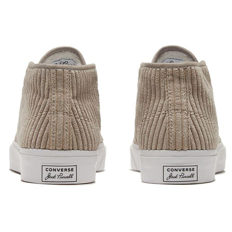 Converse Вельветовые кроссовки унисекс Jack Purcell Mid Khaki Brown White 169795C