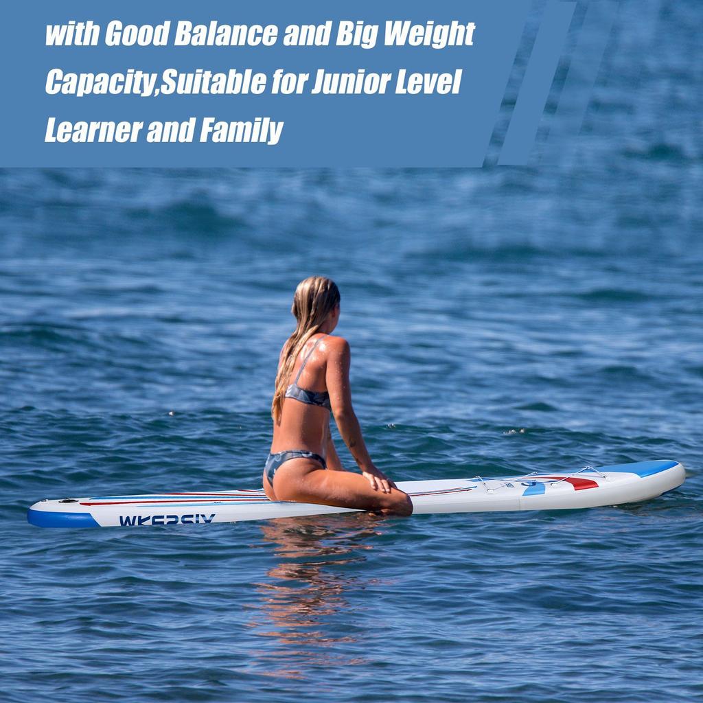 Доска для серфинга стоя, надувная доска для серфинга, 335 см, емкостью 350 фунтов, доска для серфинга