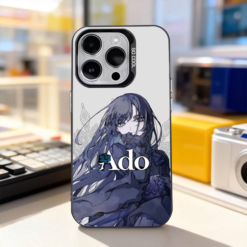 Singer A-Ado Japanese For iPhone 17,16,15,14,13,12,11,Pro,Max,Plus,E,Air,Mini Anti Fall Black Matte Hard Bumper Phone Case