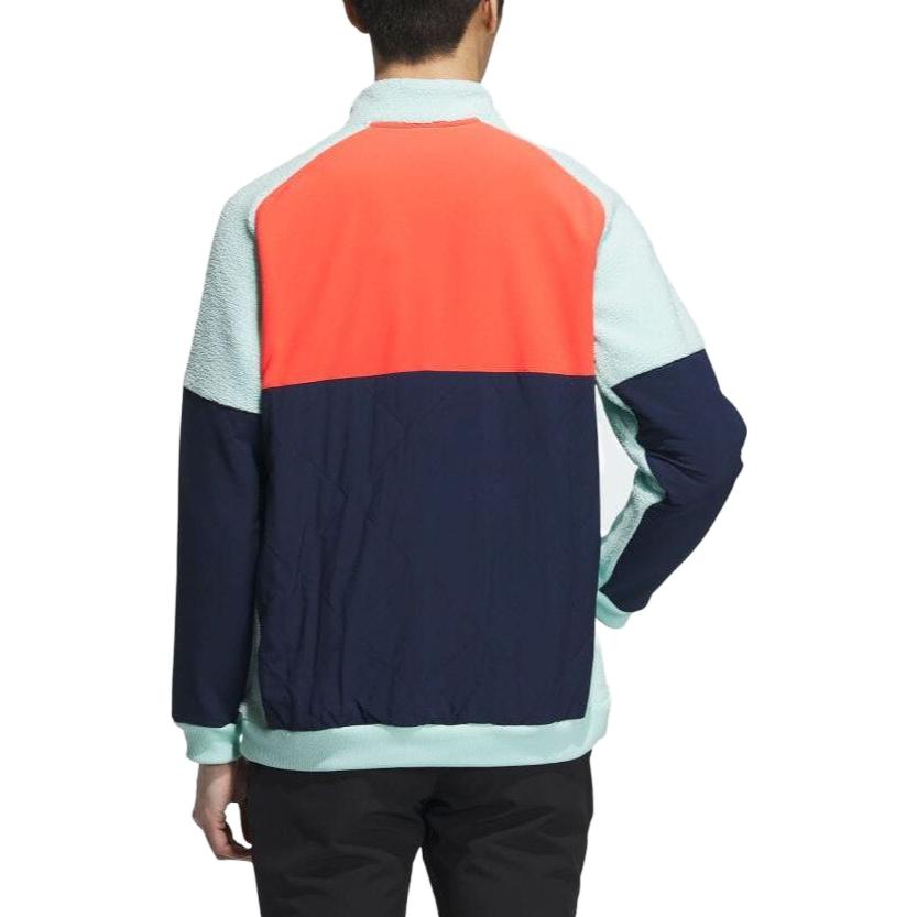 Adidas Jackets Men's Aqua Green Stand Collar Moderate Other HY0981-
