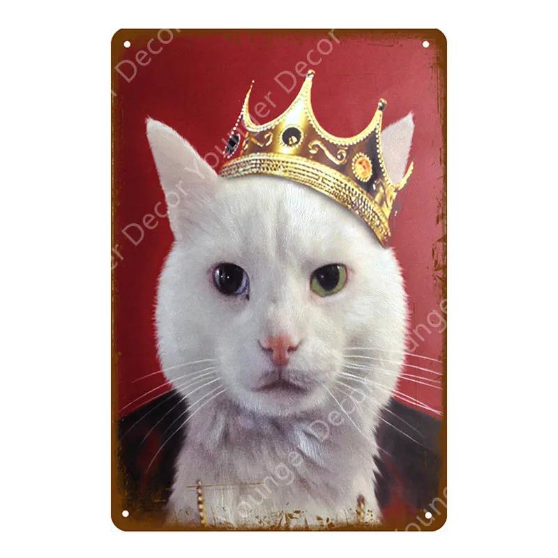 Предупреждение: Остерегайтесь черной кошки, знаки домашних животных, металлический плакат с изображением животных, винтажная тарелка для настенного искусства, ретро, ​​декор для дома, комнаты, 30X20 см, YJ139