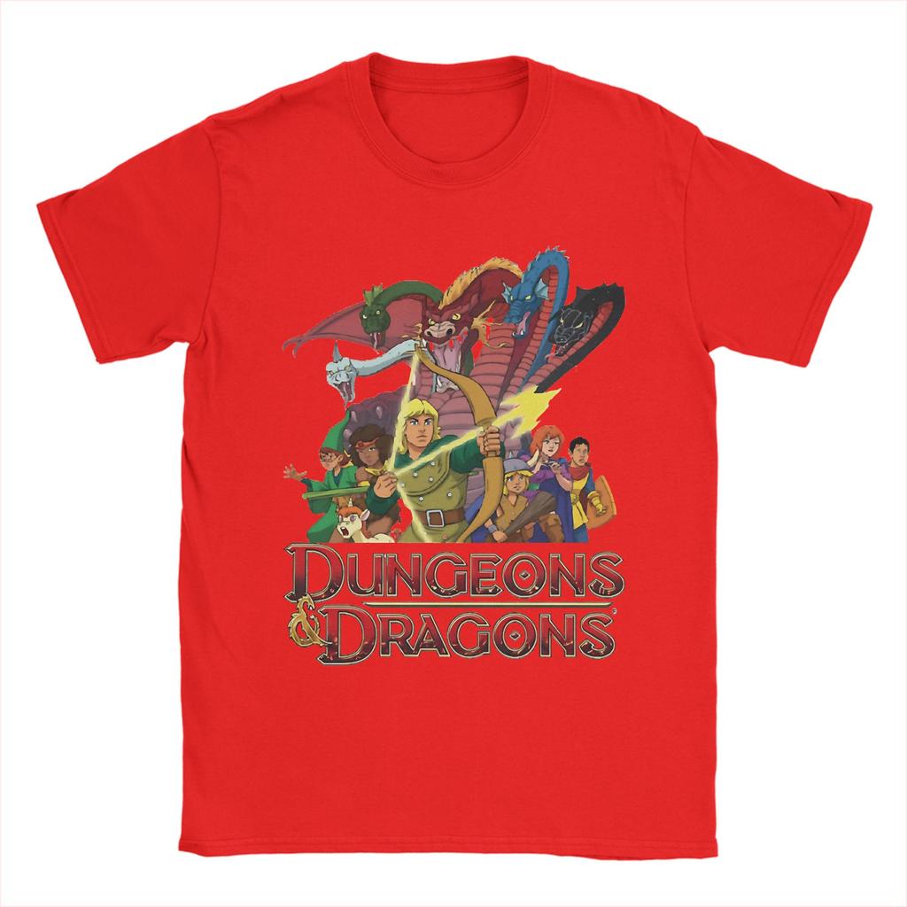 Dungeons And Dragons Cartoon T Shirt Beach Trending T Shirts Unisex 100 Cotton Round Neck Tees ShortSleeved Y2K Casual Tshirt