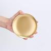 3pcs Gold Iron Candle Plates for LED & Wax Candles for Weddings or Party Decor