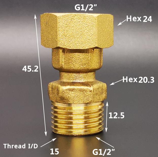 DN15 DN20 DN25 1/2" 3/4" 1" BSP Наружная Внутренняя Муфта-Переходник Угольник Латунный Сантехнический Фитинг Соединитель Дом Сад Вода