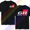 Футболка GR Gazoo Racing Japan Tuner Мужская Черная Короткий Рукав Мужской Винтажный Повседневный Хлопок Свободный Графический Футболка Печатная