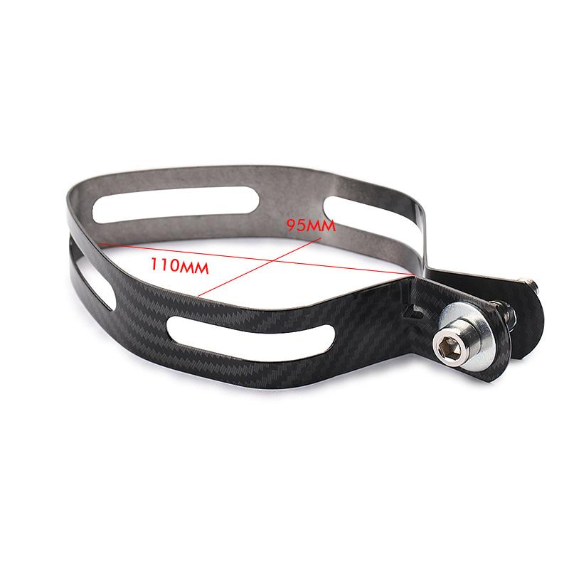 Universal Motorcycle Exhaust Pipe Muffler Escape SC Moto Project Carbon Fiber Holder Clamp Fixed Ring Support Bracket